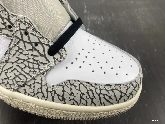 Rep TBK Cement White OG Air High 1 DZ5485-052 Jordan 0504